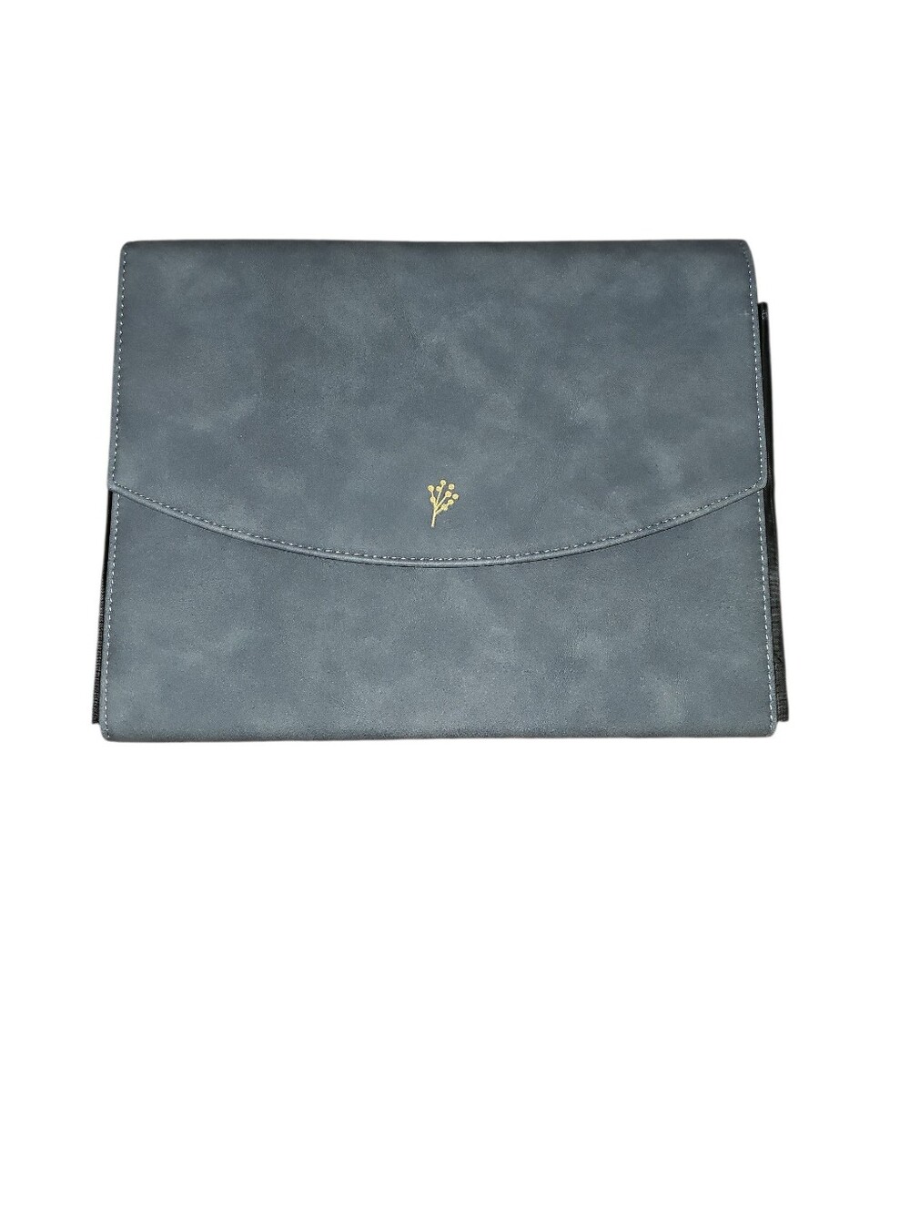 Nota Minimalist Slate Gray A4 Document Holder with Gold Accent
